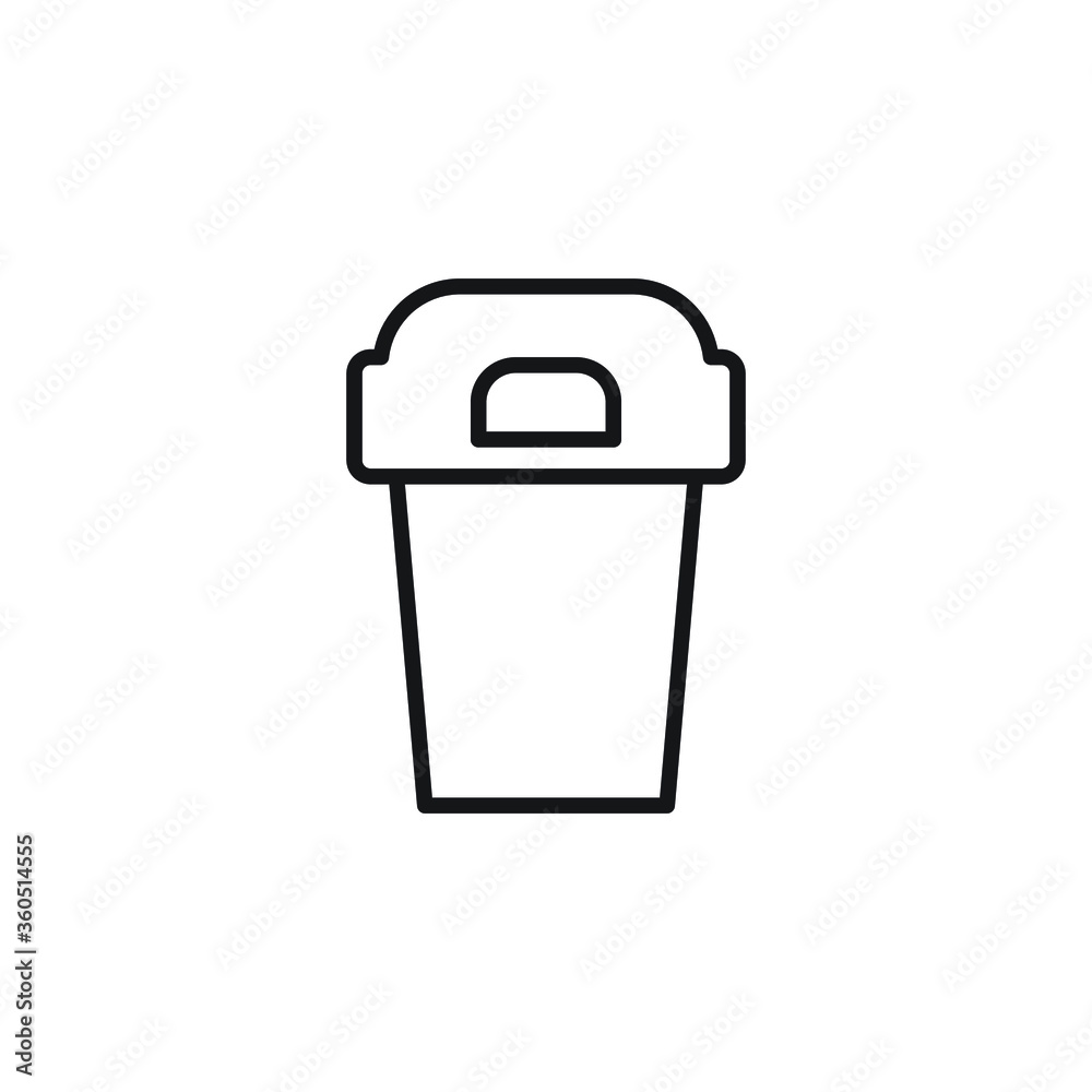trash icon vector sign symbol isolated trash icon vector sign symbol isolated