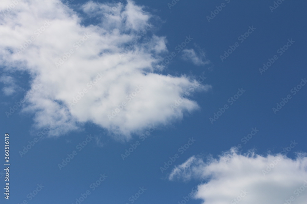 Fototapeta premium Blue sky with white clouds.