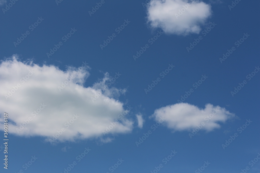 Fototapeta premium Blue sky with white clouds.