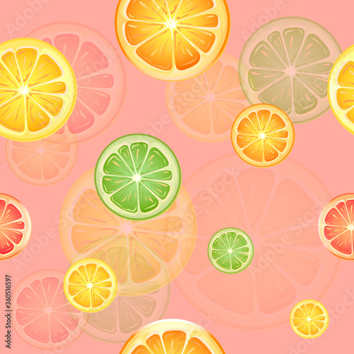 seamless pattern with citrus