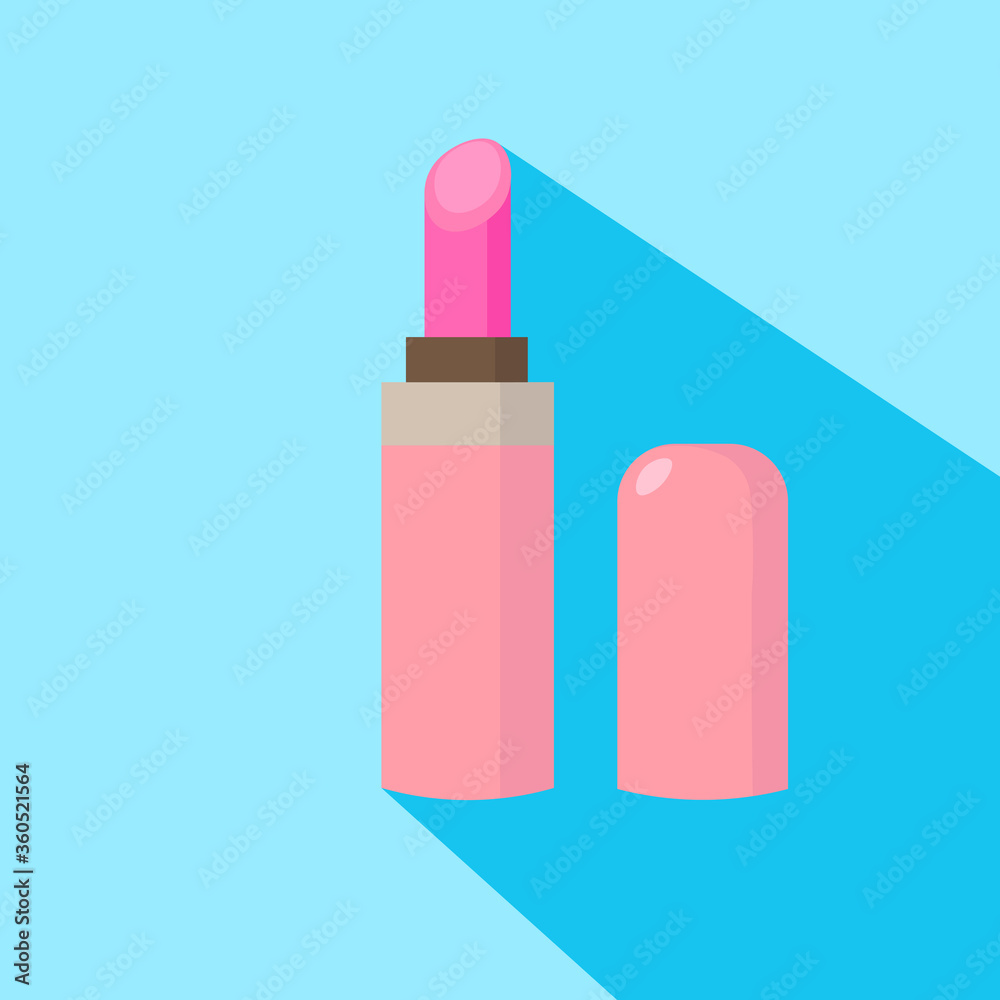 Lipstick cartoon vector, isolated