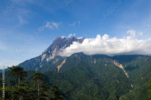 Mount Kinabalu scenic view in Sabah Borneo, Malaysia.