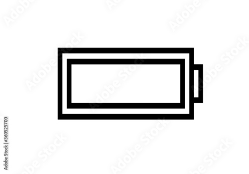 Battery  icon. Basic  Battery  Full icon © Abdul