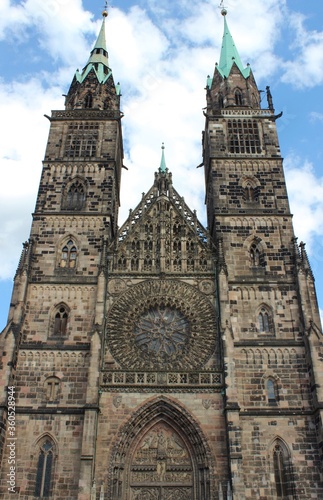 Beautiful Church of St. Lorenz in Nuremberg Germany