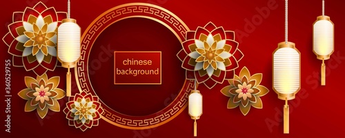Chinese background / Vector Illustration / greetings card, invitation, posters, brochure, calendar, flyers, banners