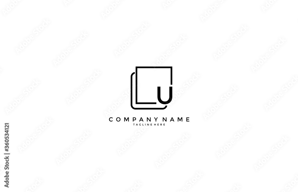 Letter U Shape Minimalist Modern Logo Letter U Shape Minimalist Modern Logo