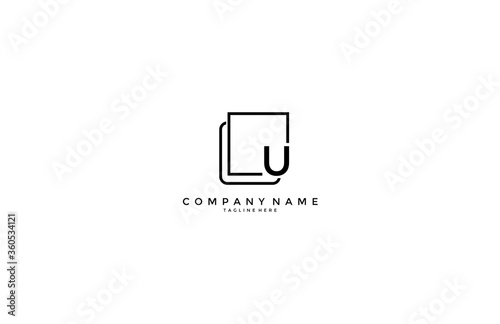 Letter U Shape Minimalist Modern Logo