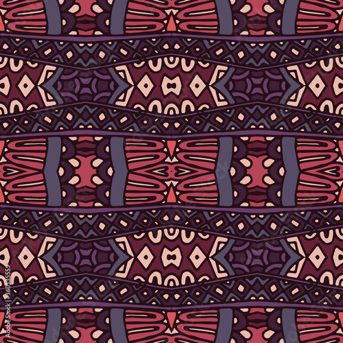 Vintage geometric damask ornament decoration. Surface design pattern