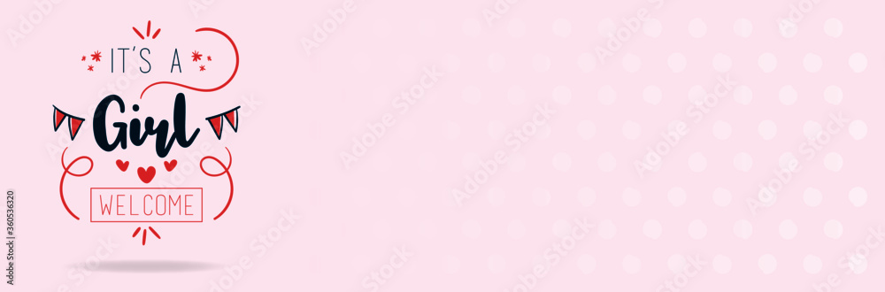 It's a girl - Banner