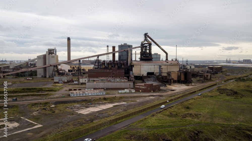 The abandoned Steel Blast Furnace at Redcar, Teesside