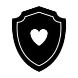 Shield Iconic and Logo Vector Flat Design 