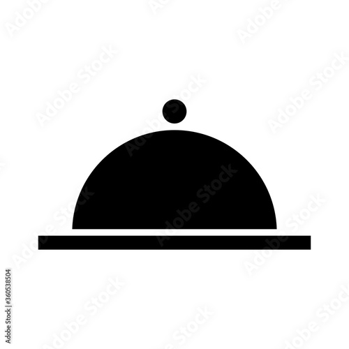 tray server silhouette style icon