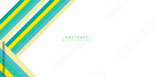 Abstract colorful green yellow tosca vector background, color lines stripes for design brochure, website, flyer and presentation design on white background