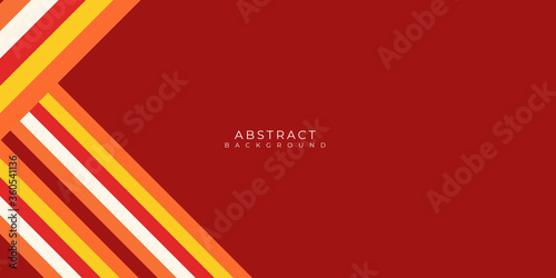 Contrast soft and dark orange with yellow abstract gradient geometric shapes backround, shine and smooth with futurisctic and modern template, vector
