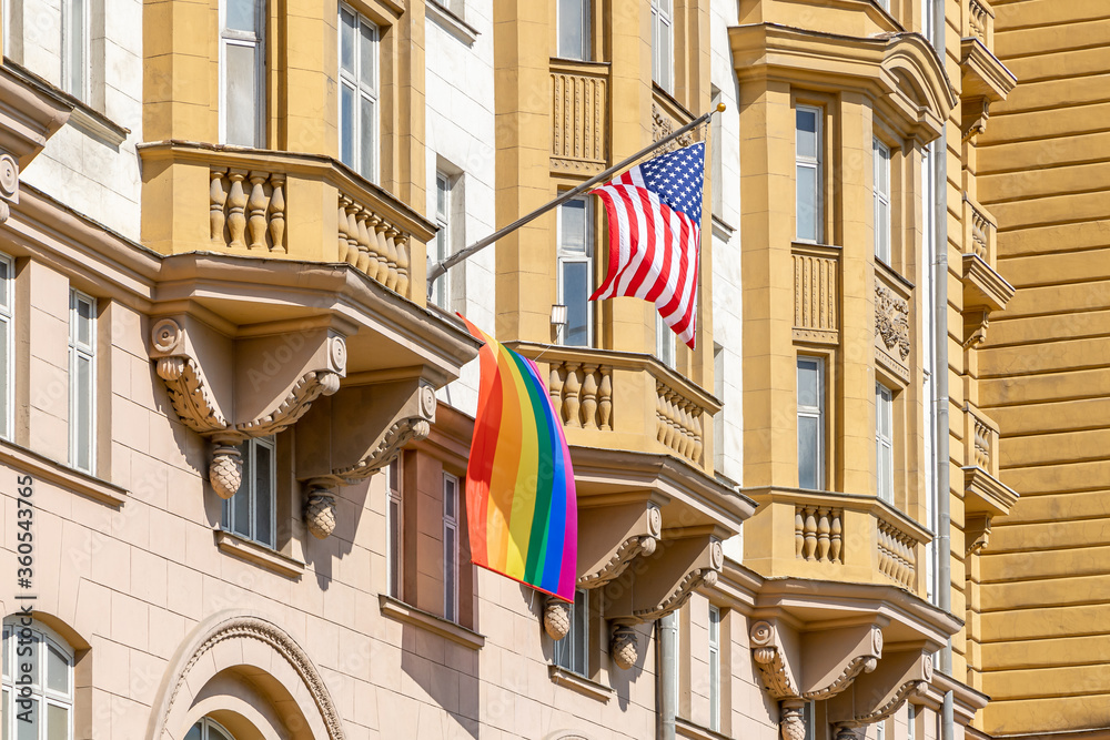 U.S. Embassy in Moscow Flies Gay Pride Flag