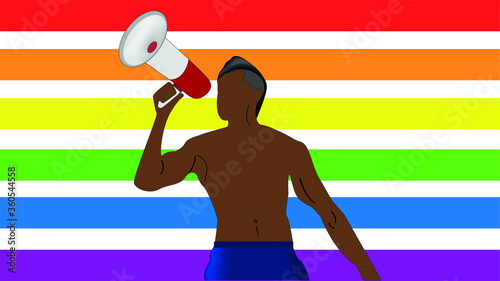 LGBT. Symbols of tolerance and equality between people