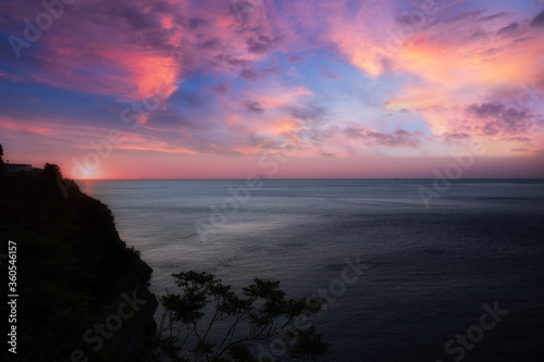 Wonderful sunset on the Tyrrhenian sea. © Antonio
