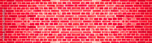 Red brick stone masonry wall texture background wallpaper panorama banner 