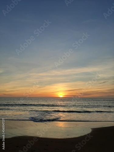 sunset on the beach © Carolin
