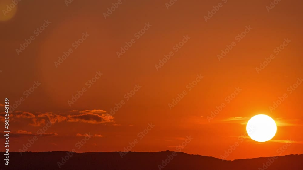 Aerial panoramic view of sunset over Vienna city with hills and mountains timelapse in Austria. Evening skyline from Danube Tower viewpoint Aerial panoramic view of sunset over Vienna city with hills and mountains timelapse in Austria. Evening skyline from Danube Tower viewpoint
