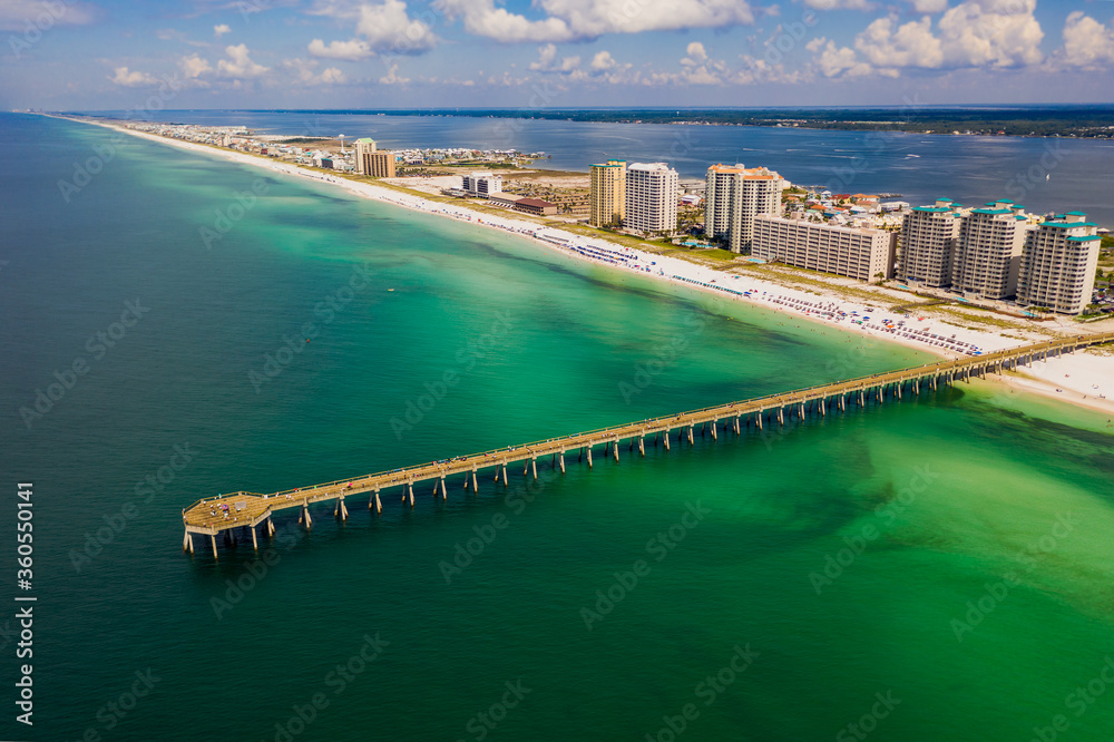 The Navarre Beach Pier in the Florida Panhandle. The Navarre Beach Pier in the Florida Panhandle.
