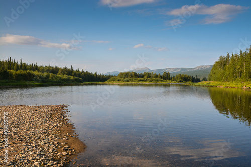 Taiga river Shchugor in the national Park Yugyd VA. photo