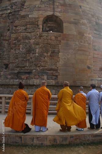 Sarnath in Banaras (Varanasi city), India where Gautama Buddha first taught the Dharma photo