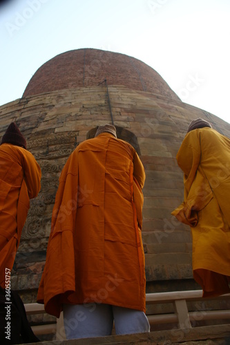 Sarnath in Banaras (Varanasi city), India where Gautama Buddha first taught the Dharma photo