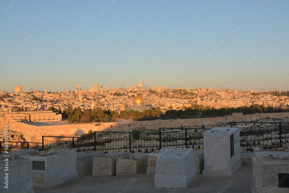Fototapeta premium View of Jerusalem from the Mount of Olives.