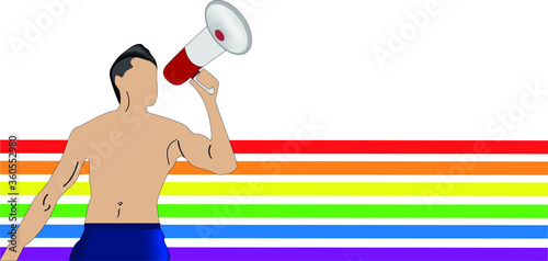 LGBT. Symbols of tolerance and equality between people