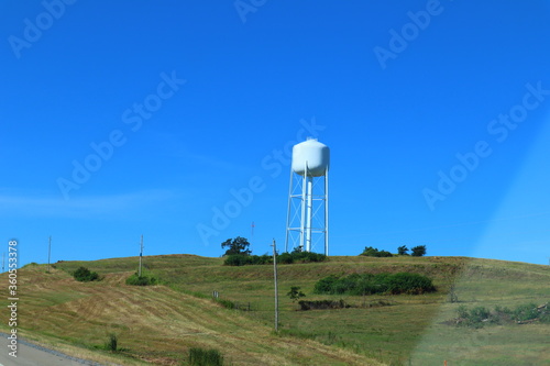 water tower on the hill