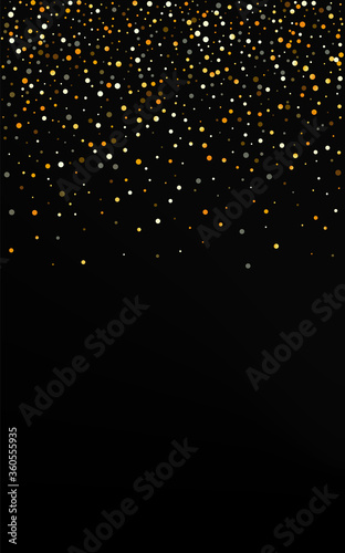 Gold Shine Rich Black Background. Isolated 