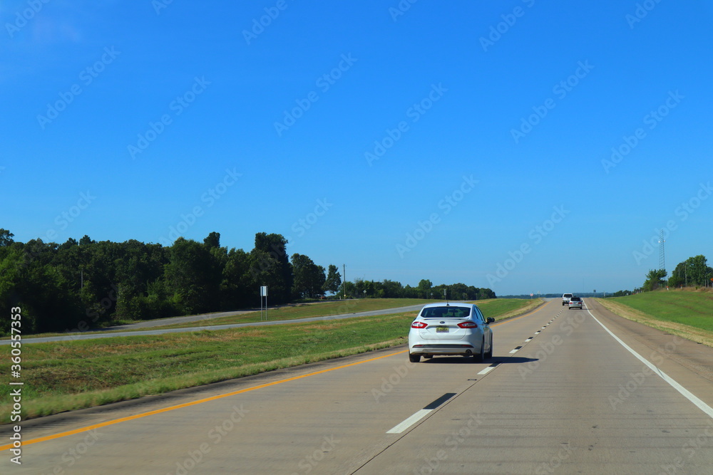 car on the road