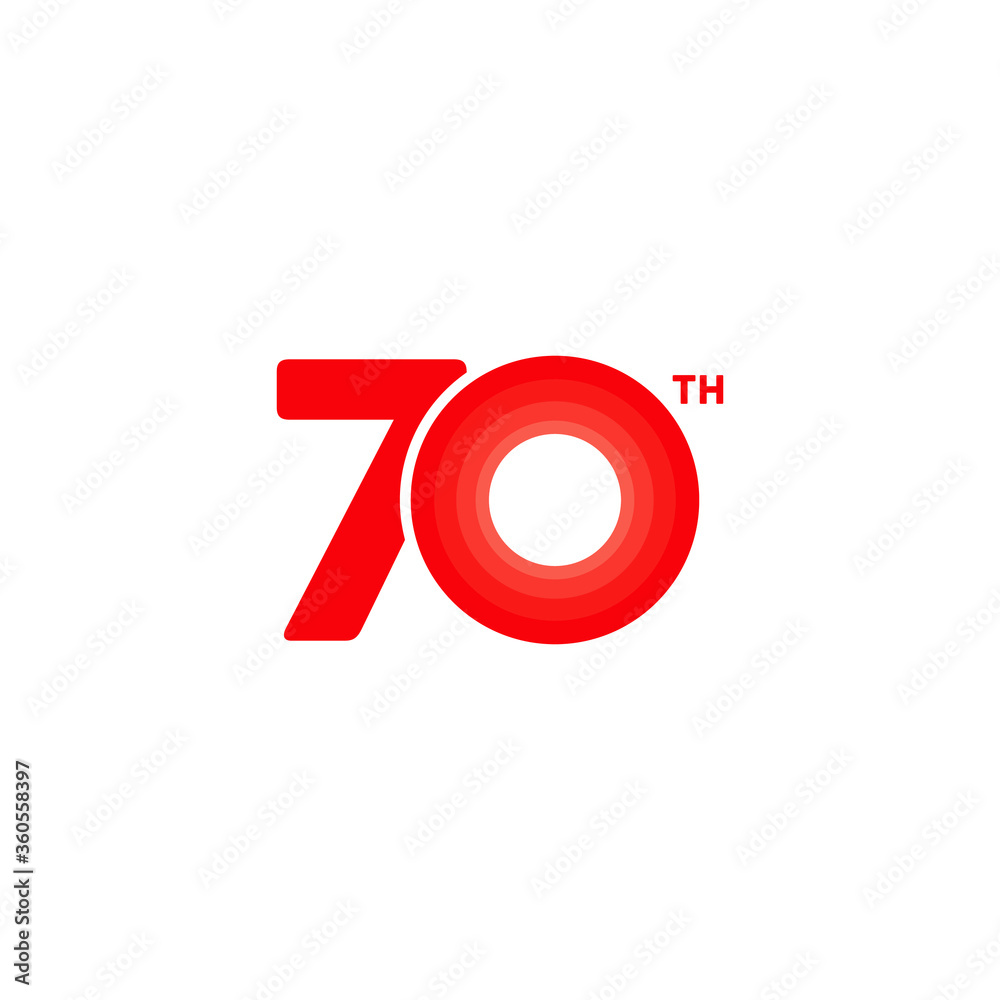 70 years anniversary pictogram vector icon, 70th year birthday logo label 70 years anniversary pictogram vector icon, 70th year birthday logo label