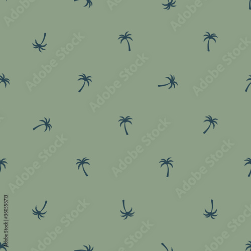 Seamless Pattern Coconut tree palm vector icon wallpaper background © Rayleigh545