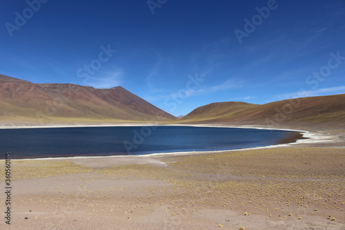 Laguna Miscanti and Miñiques, Atacama Desert, Chile. Miscanti and Miñiques Vulcan