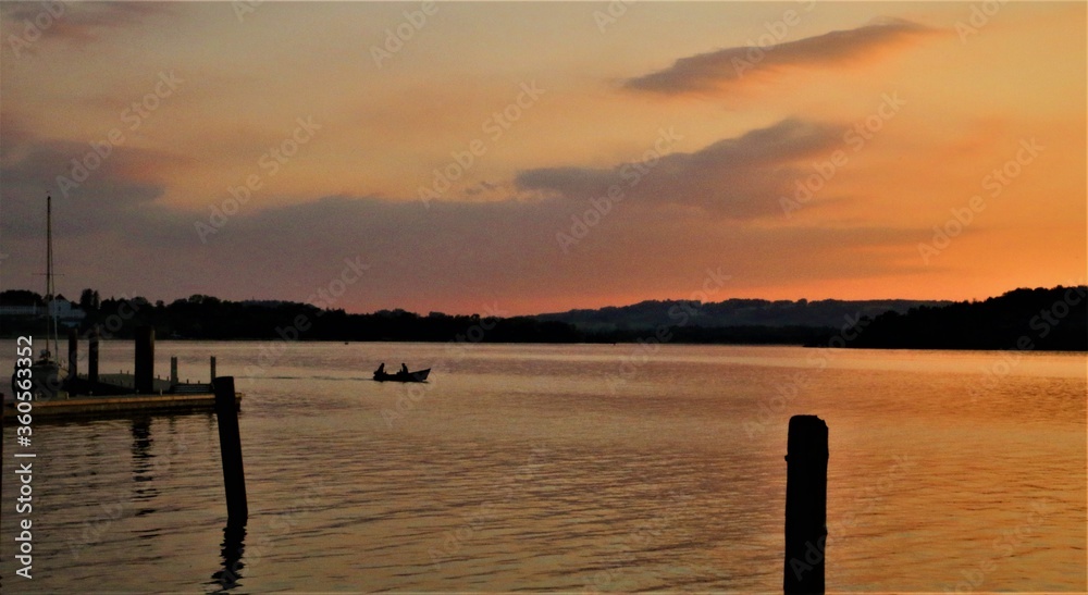 Obraz premium Sonnenaufgang am Chiemsee