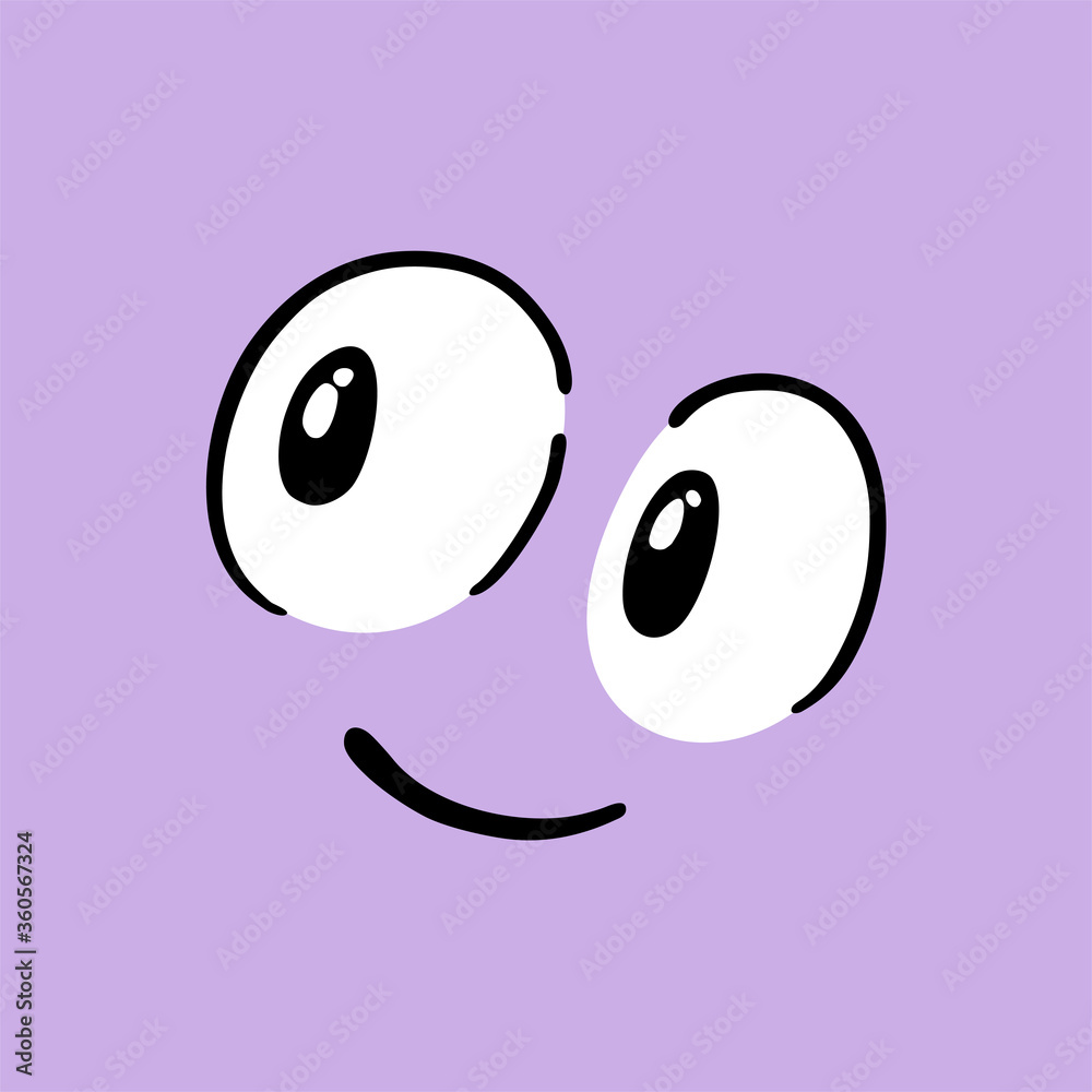 Design of eyes looking illustration Design of eyes looking illustration