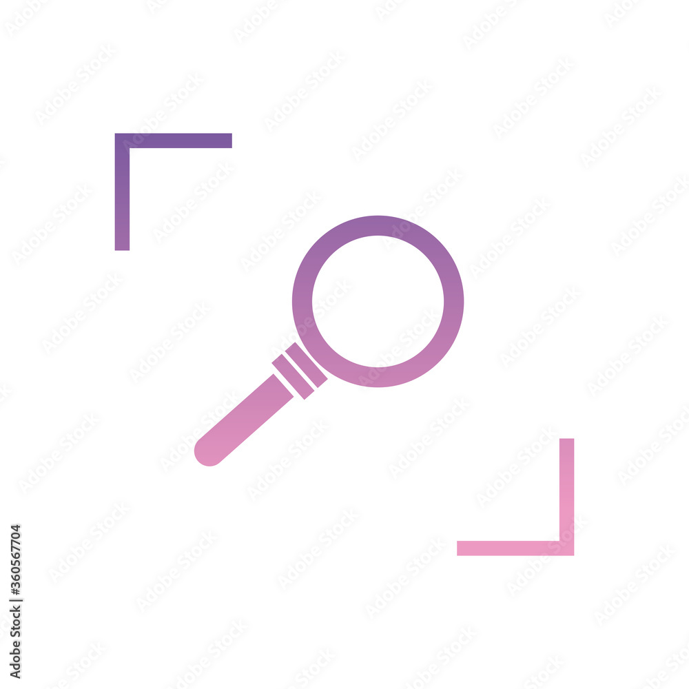 lupe gradient style icon vector design