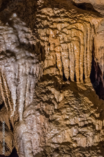 Beautifully shaped formations in Shasta Lake Caverns National National Landmark, Northern California