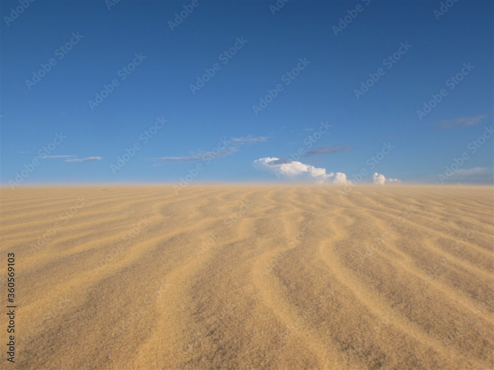View of the sand in the Sunset Dune in Jericoacoara, Brazil View of the sand in the Sunset Dune in Jericoacoara, Brazil