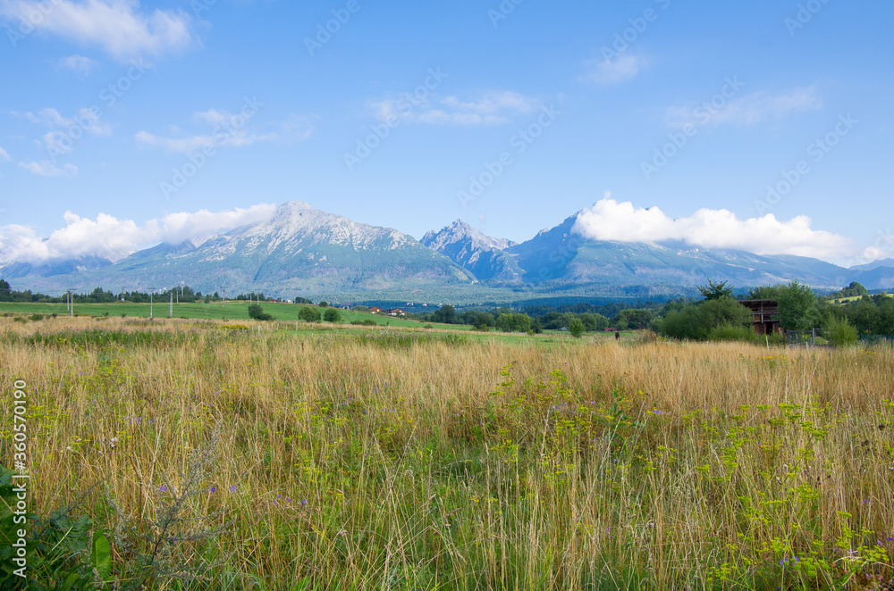High Tatras, view from Nová Lesná, Slovak Republic High Tatras, view from Nová Lesná, Slovak Republic
