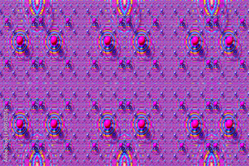 3D render. The embossed background texture, 3d illustration, volumetric drawing. Textures for the design. Three-dimensional texture. 3D Fractal shape.