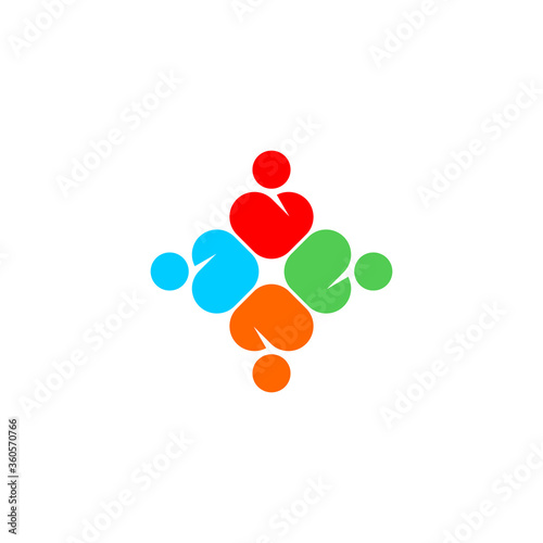 hearth connect people leaf logo vector eps Free Download hearth connect people leaf logo vector eps - GFXLoad