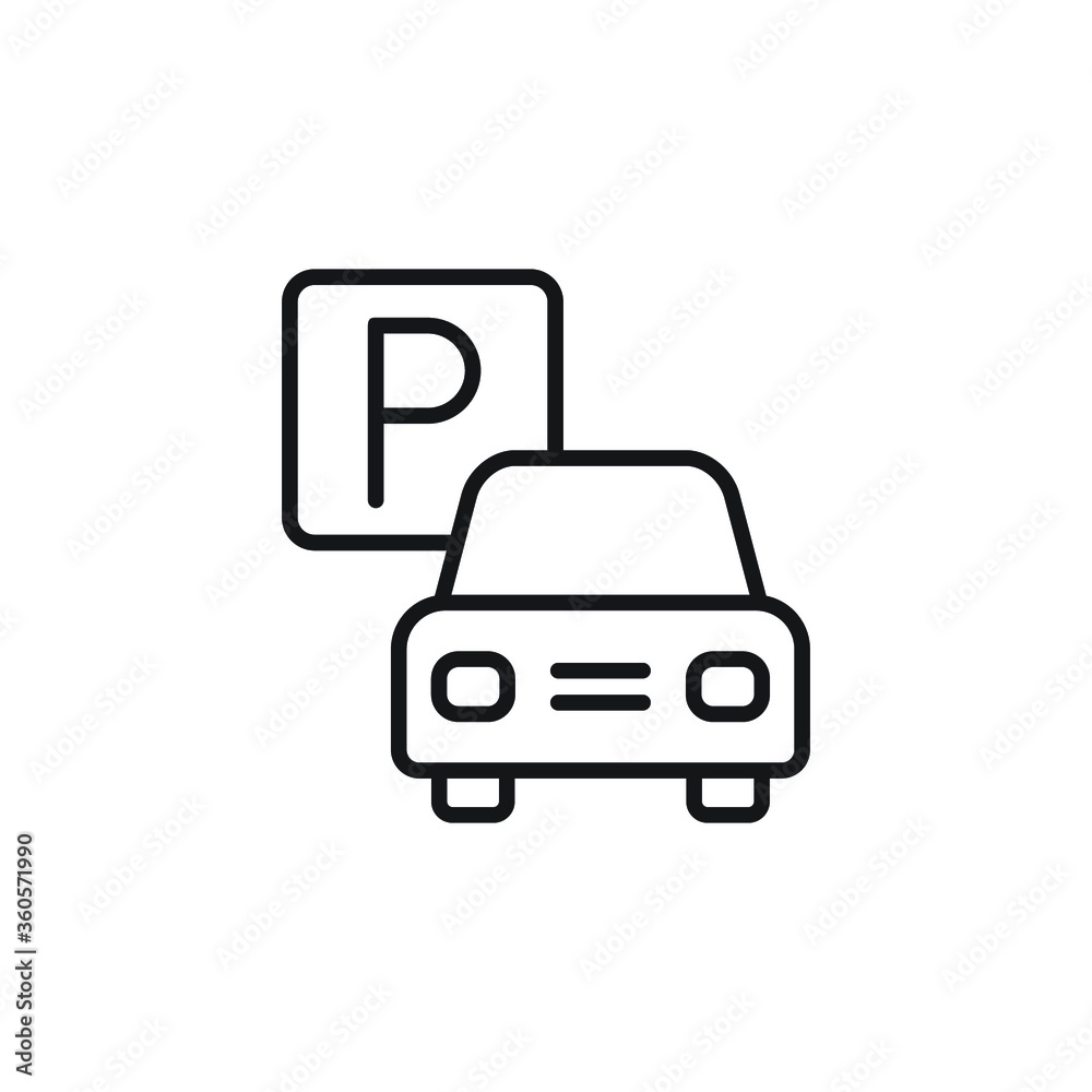 car parking icon vector sign car parking icon vector sign