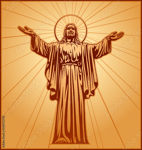 Jesus Christ, holy Spirit, blessing, Christianity, vector