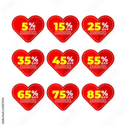 sale discount set a red color, sicker badge