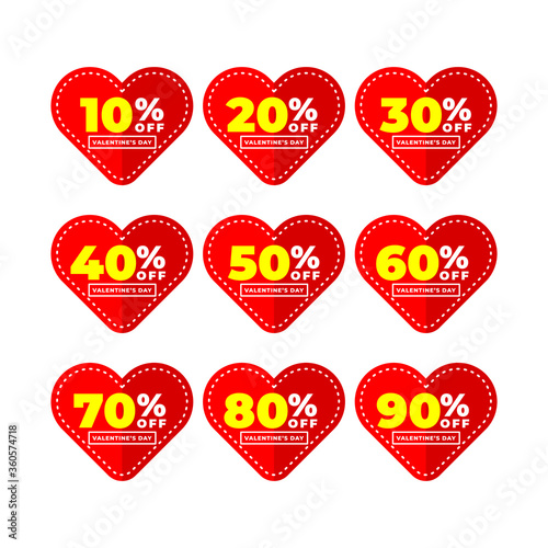 sale discount set a red color, sicker badge