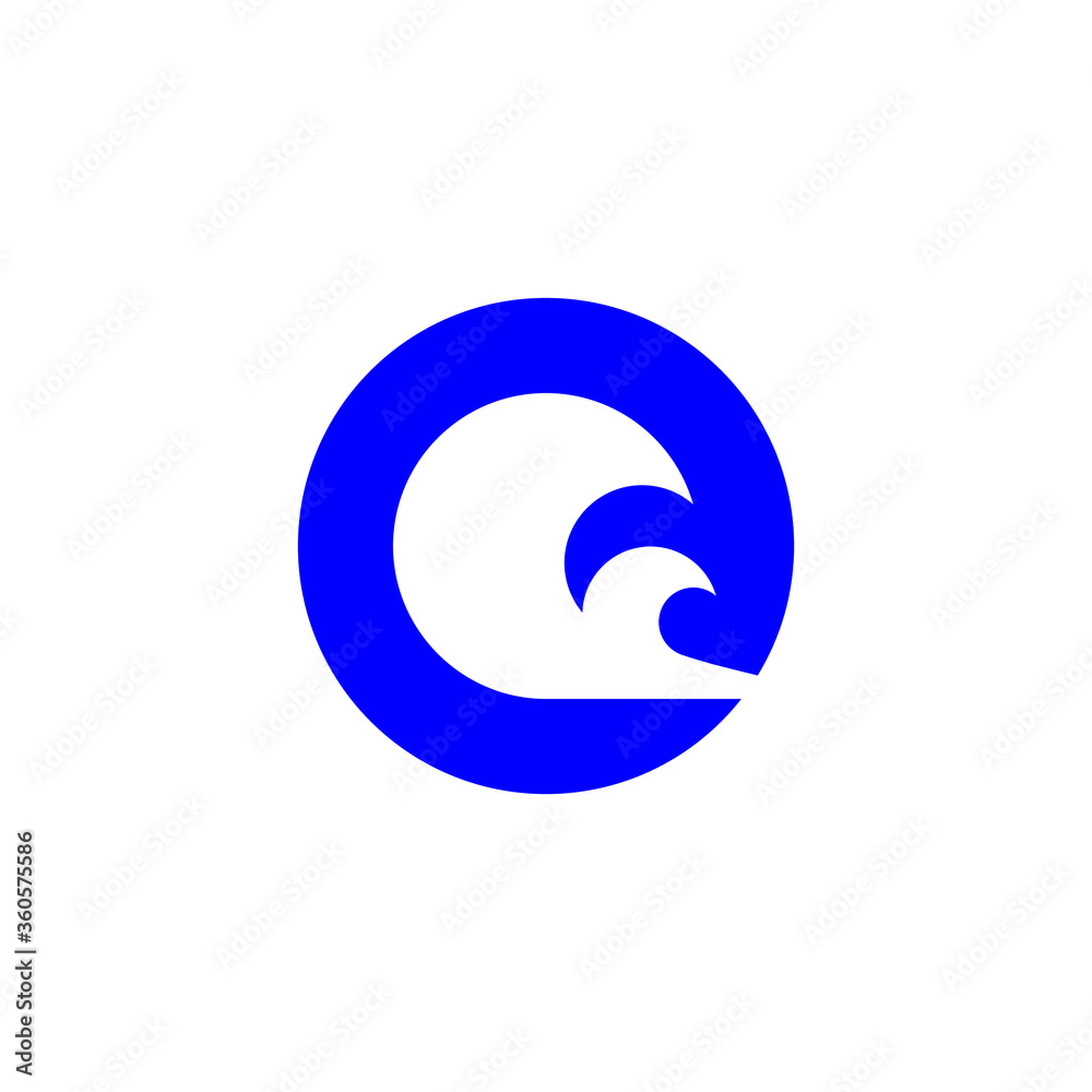 wave in circle symbol logo template vector eps wave in circle symbol logo template vector eps