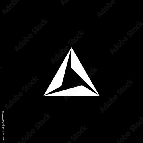 triagle abstract symbol logo template